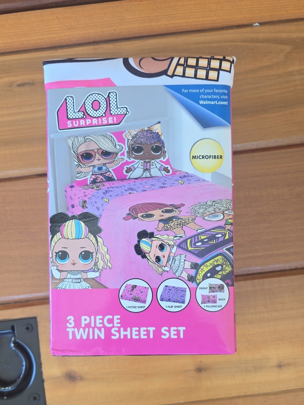 L.O.L. Surprise! Bright Pink Character Twin Sheet Set